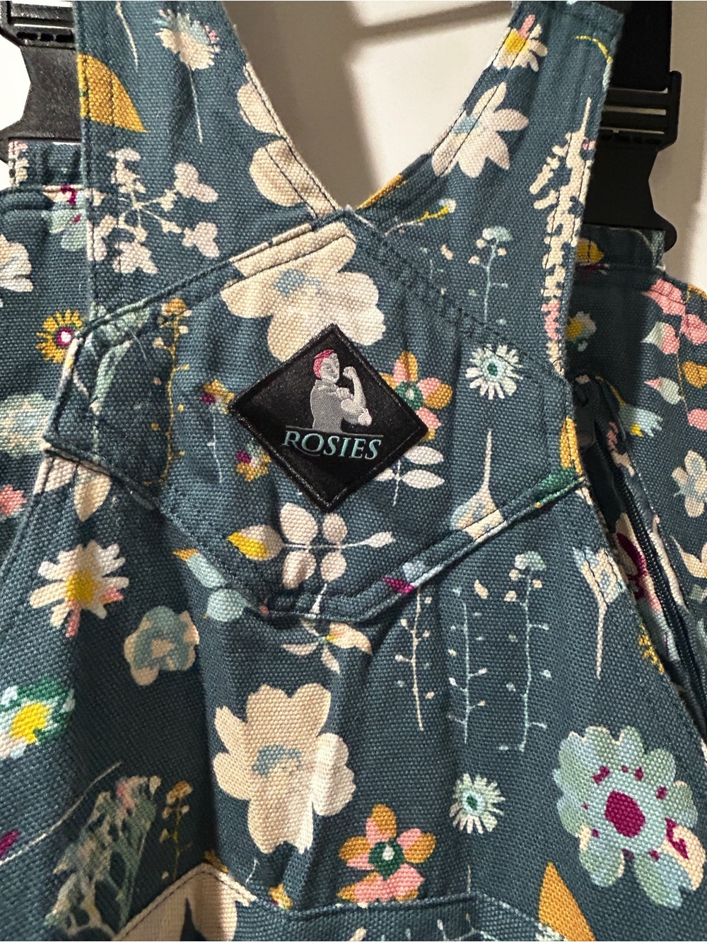 Rosie's Floral Print Bib Overalls - Shorts Conversion - Picture 4 of 10